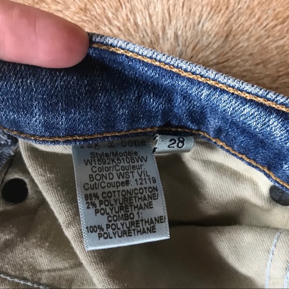 Rag & Bone Leather Knee Patch Boyfriend Jeans - Picture 4 of 6